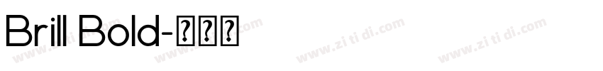 Brill Bold字体转换